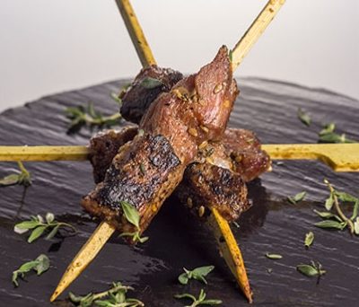 brocheta de presa ibérica