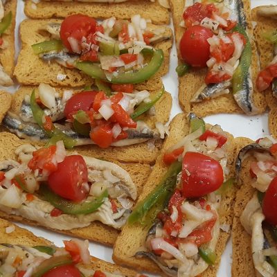 tosta de boquerones