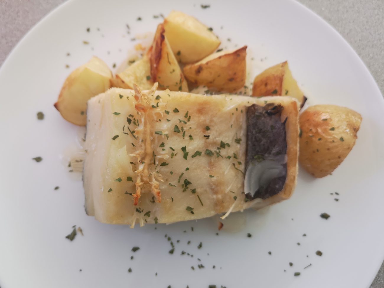 Bacalao al horno (Bacalhau asado)